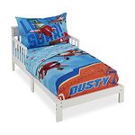 Disney Planes 4 Piece Toddler Bedding Set - Fits Crib or Toddler Mattress
