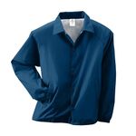 Augusta Sportswear Men's Nylon Coach's Jacket/Lined, Navy, Medium