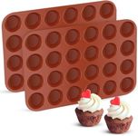 JOERSH Silicone Mini Muffin Pans 24