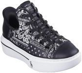 Skechers Women's Snoop Dogg:Snoop ONE-Double G Hands Free Slip-Ins Sneaker, Black/White, 8.5