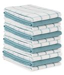 Kitchen Towels and Dishcloths Set - Pack of 12 Cotton Dish Cloths, 18”x 28”, Soft Hand Towels for Kitchen, Absorbent Tea Towels, Premium Kitchen Dish Towels, Quick Drying Cleaning Towels - Grey Towels