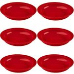 Providence Spillproof Inner Lip Plate - 9" Red - 6 Pack