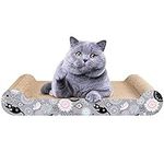 LIKEA Cat Scratcher Lounge Scratching Pads Reversible Cardboard with Organic Catnip, Protector for Furniture Couch Floor Eco-Friendly Toy