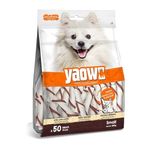 Yaowo DogsNCats All Natural Dog Rawhide Bones with Chicken Inside, 100% Digestible & Durable, Promotes Healthy Teeth Strong Bones and Joints, 5` Stick Roll 500gm (Pack of 1) Sold by DogsNCats