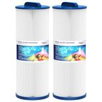 Membrane Solutions Spa Filter Replaces Pleatco PWW50L, Unicel 4CH-949, Filbur FC-0172, SD-01143, 817-4050, Rising Dragon 50, Waterway Teleweir 50 sqft Hot Tub Filter Cartridge - 2PACK