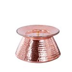 Healthsmith Pure Copper Handi for Cooking, Copper Utensil with Tin Lining and Lid, Hammered Copper Cookware,Volume- 4.1 Liters (Pack of 1)