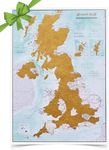 UK Map Poster- United Kingdom Scrat