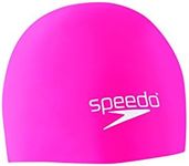 Speedo Unisex Swim Cap Silicone Elastomeric, Pink, One Size UK