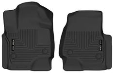 Husky Liners X-act Contour Floor Mats | Fits 2018-2024 Ford Expedition/Lincoln Navigator | Front Row, 2-pc Black - 54651