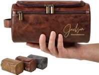 Personalized Leather Toiletry Bag f