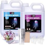 LET'S RESIN Epoxy Resin Set - 5.6 L/1.5 Gallon Bubble-Free Crystal Clear Epoxy Resin with Measuring Cups, Stirrers, Gloves, Resin and Hardener for Mould Casting, Tabletop, Jewellery, Arts, Crafts