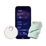 Owlet Dream Sock - Mint - Smart Baby Monitor View Heart Rate and Average Oxygen O2 as Sleep Quality Indicators. Wakings, Movement, and Sleep State. Digital Sleep Coach and Sleep Assist Prompts