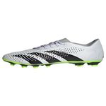 adidas Unisex Accuracy.4 Flexible Ground Cleats, White/Black/Lucid Lemon, 8