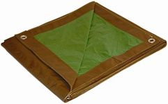 Dry Top 110142 10-by-14-Foot Full Finish Size Reversible Tarp, 5-mm (Brown/Green)