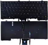 Laptop Replacement Keyboard Fit Dell Latitude 12-7000 E7440 E7240 US Layout