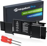 NinjaBatt Battery A1502 A1582 for Apple MacBook Pro Retina 13” A1493 [Early 2015, Mid 2014, Late 2013] - High Performance [75Wh/11.42V]