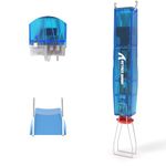 ATTACK SHARK KS01 2-in-1 Keycap Puller and Switch Puller for Mechanical Gaming Keyboards, Adjustable 304 Stainless Steel Keycap Remover, Effortless Switch Remover for Office Home- Blue Translucent