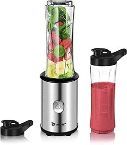 Personal Blender Smoothies Maker with 2 x 600ml Tritan Blending Bottles for Smoothie, Milkshake, Fruit Vegetables Drinks,350W