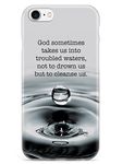 Inspired Cases Troubled Waters God Religion Inspirational Quote Case - Apple iPhone 8