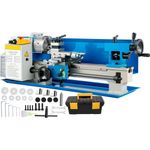 Mini Metal Lathe, 7"x14", Benchtop Metal Lathe, 550W Variable Speed 0-2500 RPM Variable Speed,Mini Lathe with 4" 3-jaw Chuck,Bench Top Metal Lathe, Benchtop Lathe, for Various Types of Metal Turning