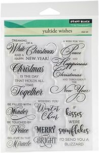 Penny Black Clear Stamp Set, 30-382,Yuletide Wishes, 5"X7"