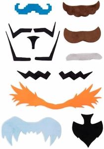 Super Moustachio Bros | Video Game Character Fake Mustaches | Includes 10 of The Most Famous Pieces of Facial Hair in Gaming History | Perfect for Nerds, Geeks, Gamers