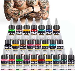 BAODELI Professional Ink Color Set 25 Colors 15 ml (1/2OZ) Vegan-Friendly Pigment Ink Supplies Ink for Tattoo Artist and Beginners Tattoo Supplies