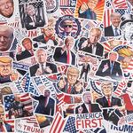 SINUOLIN 100pc Multiple Donald Trump Decal Trump Stickers 2024 Bumper Decals for Vehicles Cars Phone Window Laptop PVC Waterproof Non-Fading Trump Merchandise Sticker Anniversary Decals