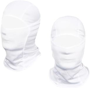 Achiou Ski Mask for Men Women, Summer Balaclava Face Mask, Shiesty Mask UV Protector Lightweight for Motorcycle Snowboard White