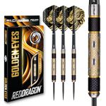 Red Dragon Golden Eye 1: 30g - Tungsten Darts Set with Flights and Stems