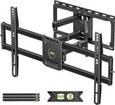 USX MOUNT Full Motion TV Wall Mount for 42-86 Inch TVs up to 132 Lbs, Heavy Duty TV Mount, Smooth Swivel, Tilt and Extension, Easy to Install, Max VESA 600x400mm, Fit 8"/12"/16" Wood Stud, XML008