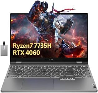 Lenovo Legion 5 15.6" 165Hz WQHD Gaming Laptop, AMD Ryzen 7 7735HS, NVIDIA GeForce RTX 4060, 64GB DDR5, 2TB PCIe SSD, Backlit Keyboard, Webcam, WiFi 6, Windows 11 Pro, Grey, 32GB Hotface USB Card