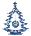 YEESAM ART Star Tree Santa Claus Tabletop Diamond Art Kits, 3D Crystal Painting Kit Special Shape Drills Rhinestones Xmas Tree Desk Top Ornaments 11inch Luminous Table Top Kinetic Art