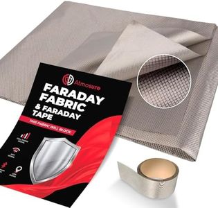 Tissu de Faraday (44'' x 36'') - Bouclier 5G et EMP pour la maison - Sacs de Faraday de qualité militaire pour la protection EMP et EMF - Tissu de blocage RFID Bouclier EMF Brouilleur WiFi