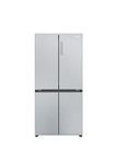 Haier HCR3818ENMG Cube 83 Serie 3 Total No Frost American Fridge Freezer - Silver - E Rated