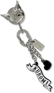 Sonix x Sanrio Phone Charm with Adhesive Hook | Smartphone Charm Hook with Carabiner Ring and Unique Charms | Kuromi
