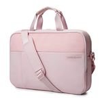 Laptop Bag,LIGHT FLIGHT 15.6 Inch Expandable Briefcase for Men Women,Slim Laptop Bag for Computer Notebook,Water Resistant Durable Business Office Bag (Pink)