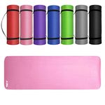 JLL® Yoga Mat Extra Thick 15mm Non-Slip Pilates Workout Exercise Mat available in Black/Blue/Purple/Pink/Green/Red. Also Ideal as Camping Mat. (15mm Pink)…