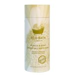 Eco Bath London Muscle & Joint Epsom Salt Bath Soak - Tube 1kg, Magnesium Bath Salts Infused with Lemongrass, Peppermint, Eucalyptus, and Black Pepper Essential Oils,Bath Salt for Recovery