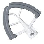 Flex Edge Beater for KitchenAid Mixer, 4.5-5 Quart Tilt-Head Flat Beater Paddle with Flexible Silicone Edges Bowl Scraper, Grey