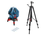 GLL5-50X Line Laser Level 50m Range + BT150 Tripod, Tread 5/8", Work Height 52-154cm