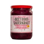 Bombucha Fermented Cabbage Sauerkraut 450Gm (Beetroot & Cabbage)|Beetroot Sauerkraut|100% Veg|Traditionally & Naturally Fermented|Raw & Unpasturized|No Preservative|No Vinegar|Healthy Food