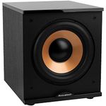 BIC America H-100II 12-Inch 150 Watt Front Firing Powered Subwoofer, (Black)