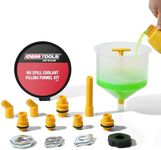 OEMTOOLS 87009 No-Spill Coolant Filling Plastic Funnel Kit | Universal Radiator Funnel for Auto Mechanics | Adapters Help Funnel Fit The Radiator of Most Every Consumer Vehicle | White