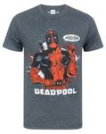 Deadpool Marvel This is What Awesome Looks Like Men's T-Shirt, S, Charcoal