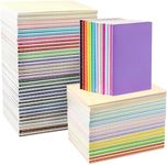 100 PCS Mini Notebooks Bulk, 3.5"x5.5" Small Pocket Notebook Mini Sketchbooks Colorful Cover Notebooks for Kids Students Traveler Drawing (25 Colors)