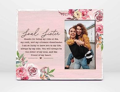 Orchroma Soul Sister Picture Frame - Birthday Gifts for Best Friend Bestie Bff, Sister Gifts From Sister, Soul Sister Gifts for Women Best Friends Picture Frame 8x10 in