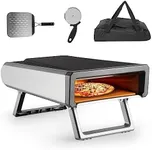 Pizza Oven, 12" Pizza Oven Outdoor, Stainless Steel Portable Pizza Ovens, with Gas Propane, Accessories Kit, Pizza Oven Countertop for Outside Backyard Kitchen Camping