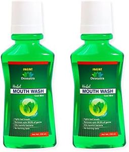 Jagat Devsutra Dr. Trusted Ayurvedic HERBAL Cool Mint Mouthwash with Germ-Killing Oral Care Formula to Fight Bad Breath, Plaque and Gingivitis, 250 ml (Pack of 2)