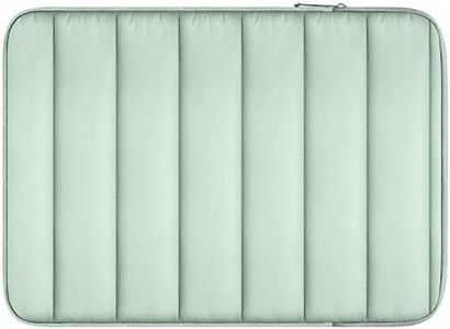 MoKo Funda para Ordenador Portátil de 13-14 Pulgada, Bolsa Portátil Resistente a Caídas con Proceso de Acolchar Compatible con MacBook Air M2/M1 2022-2018, Galaxy Tab S8 Ultra 14.6, Guisante Verde